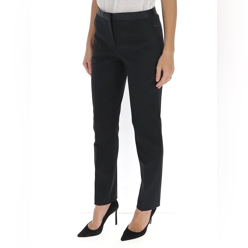 NWT Theory Tailored Trousers in Core Black Wool Blend Women’s J1005202 Size 2
